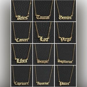 Zodiac Pendant Necklace